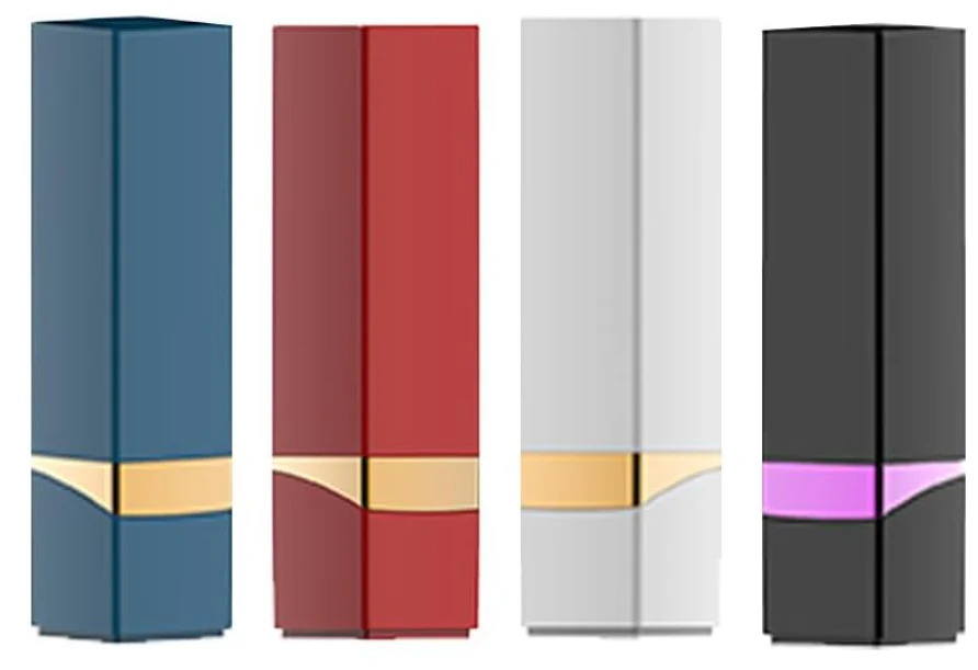 10 Frequency Rechargeable USB Female Lipstick Vibrator - Image 2