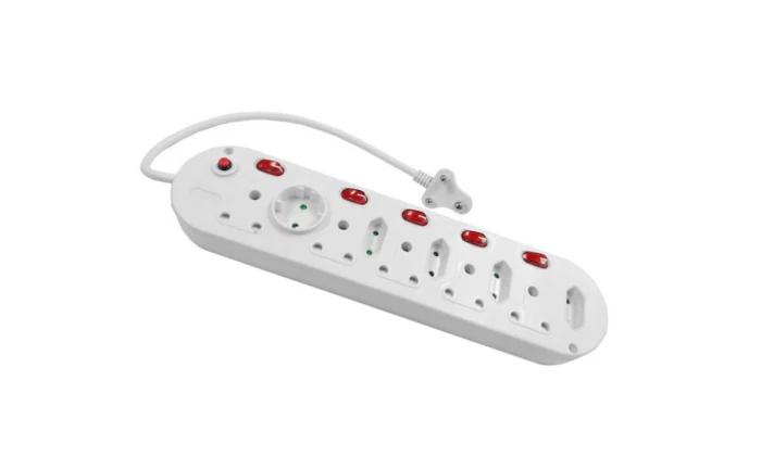 10-Way Multi-Plug with Illuminating Switches