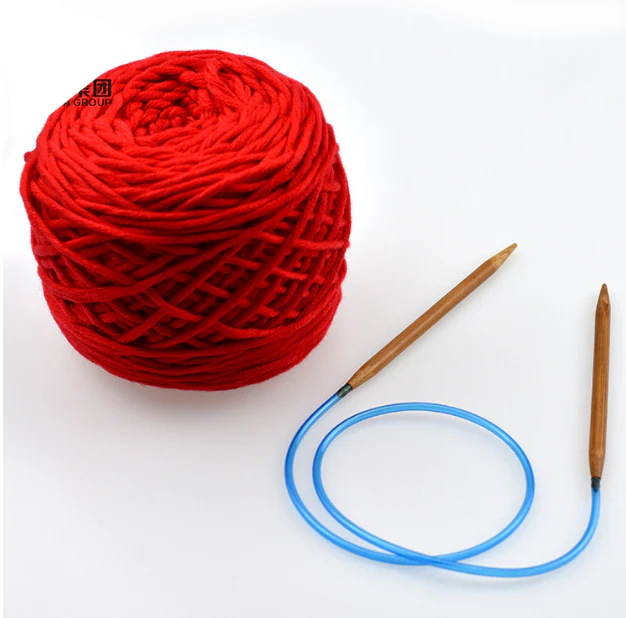 120cm 18-Pair Circular Carbonized Bamboo Knitting Kits Needle Set - Image 4