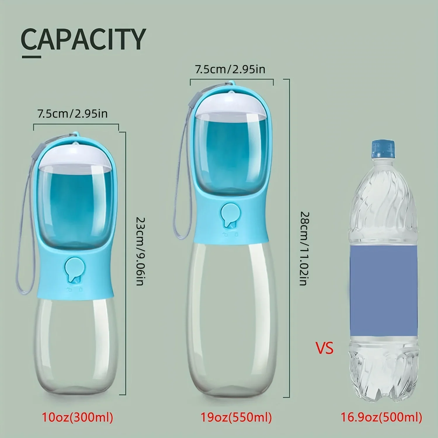 Dog/Cat Portable Water Bottle with Food Container - Image 6