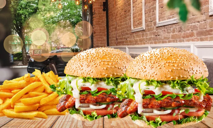 2 x Jumbo Chicken Burgers and Fries at Mexicanos Chicken & Grill - Image 2