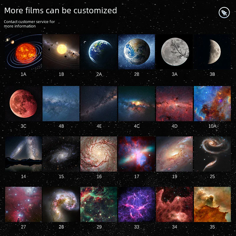 Galaxy Projection Lamp With 12 4K HD Slides - Image 14