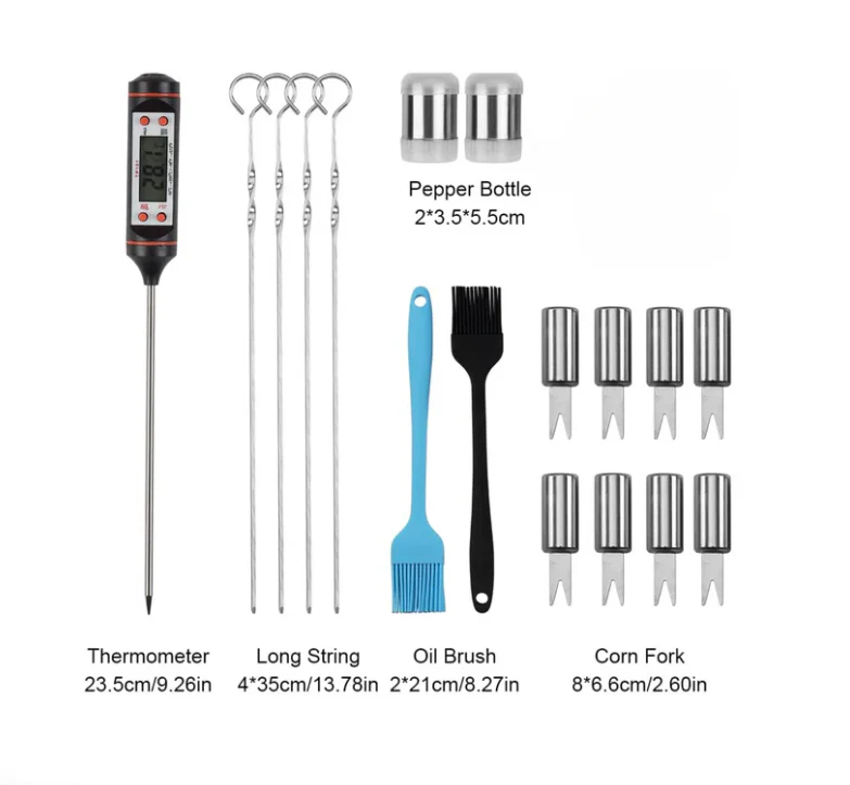 20/27-Piece Stainless Steel BBQ Grill Tools Set - Image 5