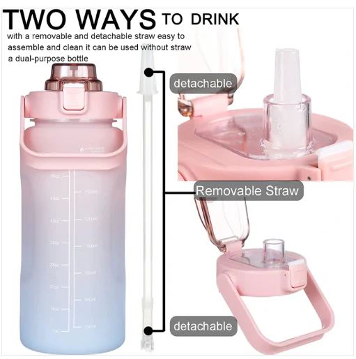 2L Large Capacity Motivational Water - Image 2