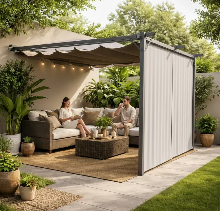 3 x 2.7m Outdoor Pergolas - Grey - Fine Living - Image 7