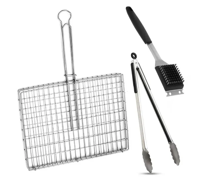 4-Piece Braai Grid & Tong Set - Image 4