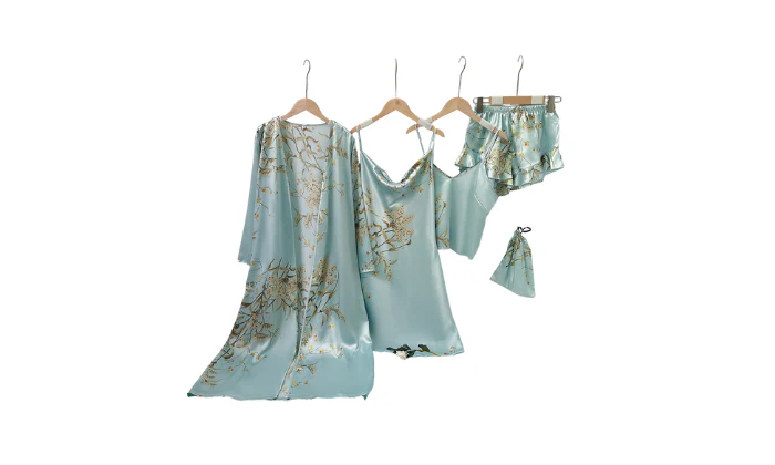 5 Pcs Women's Sexy Lace Nightgown Set