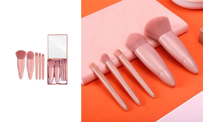 5-Piece Travel Cosmetic Brushes Kit