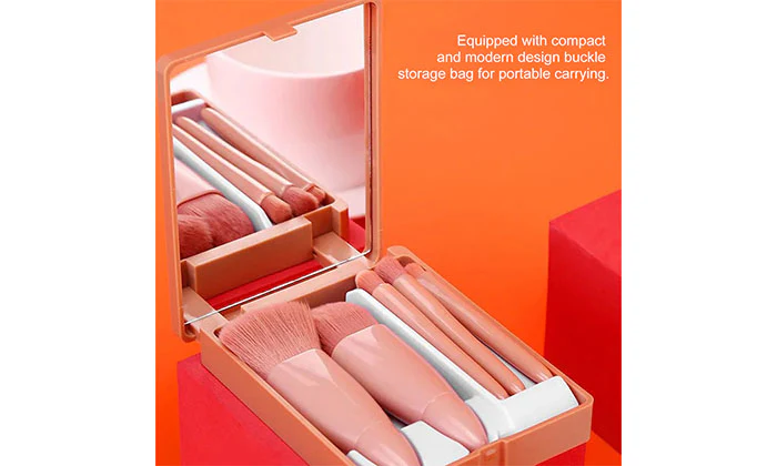 5-Piece Travel Cosmetic Brushes Kit - Image 3