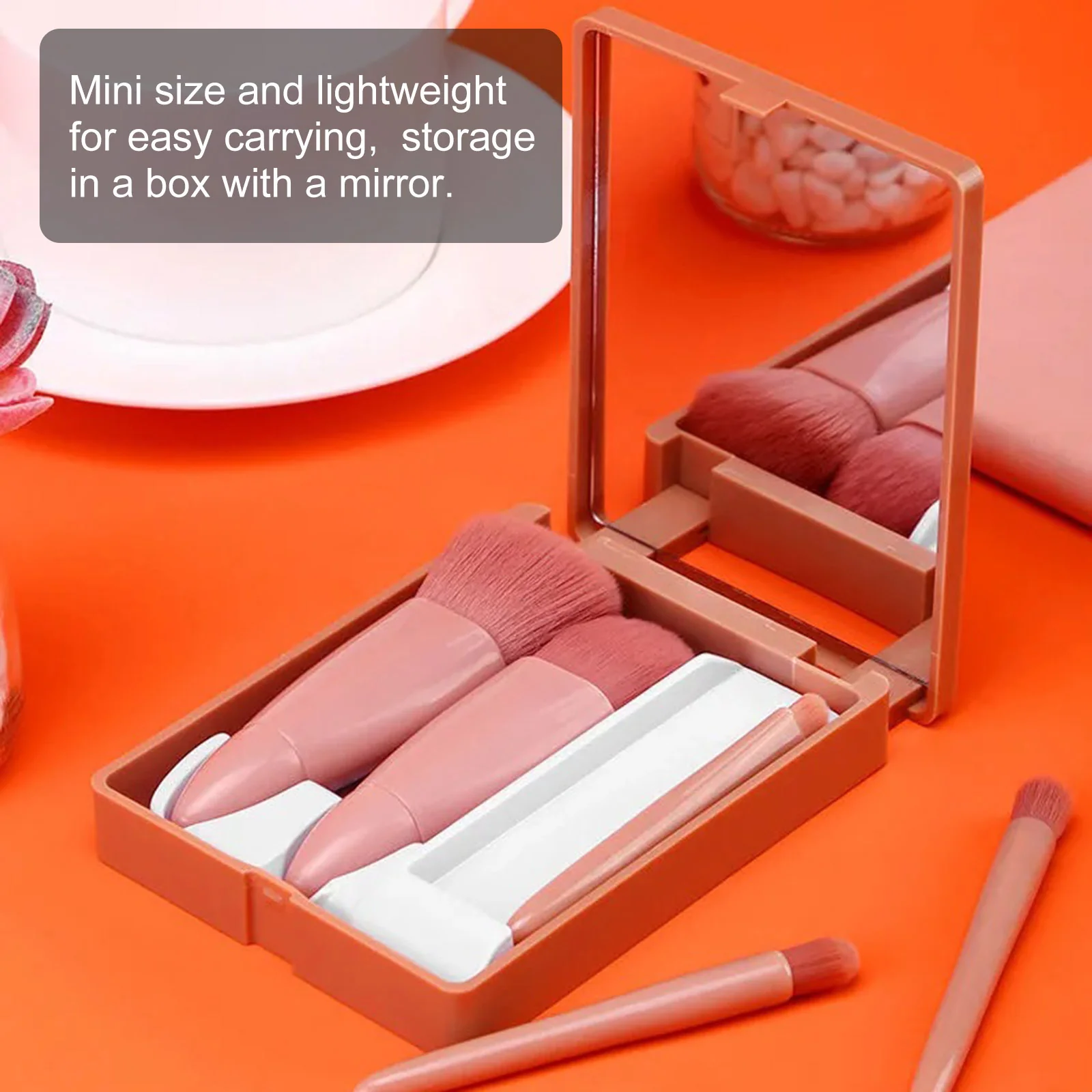 5-Piece Travel Cosmetic Brushes Kit - Image 6