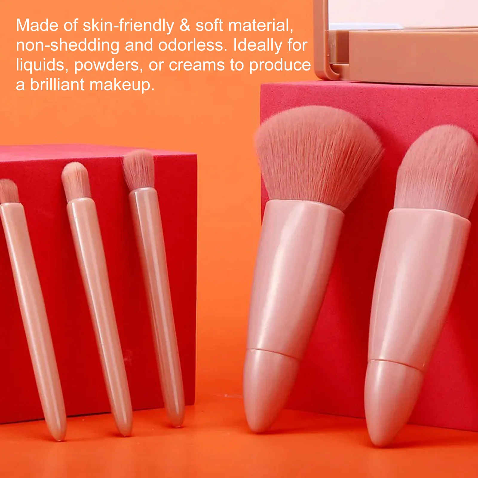 5-Piece Travel Cosmetic Brushes Kit - Image 7