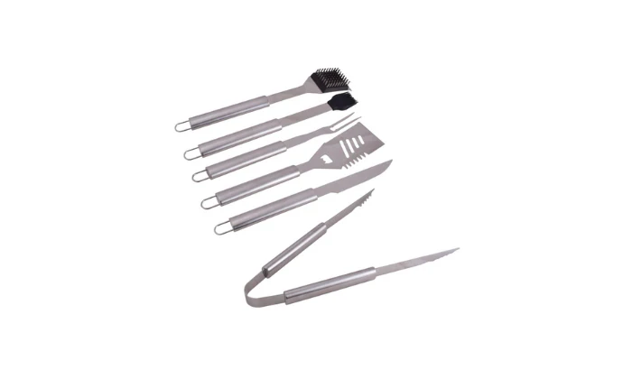 6-Piece Braai Utensils in Silver Case - Image 2