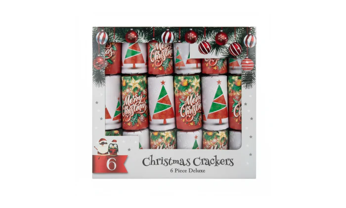 6-Piece Traditional Christmas Crackers - Image 2