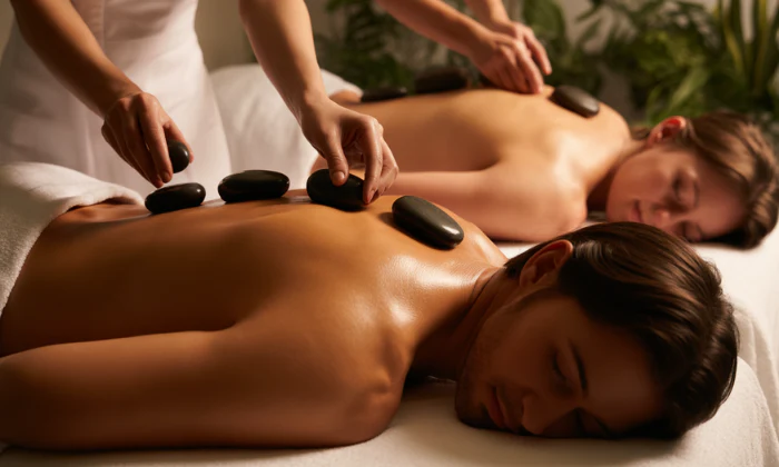 60-Minute Hot Stone or Thai Aromatherapy Full Body Massage for 2 at Thai Haven Spa
