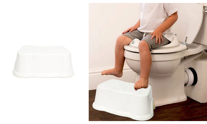 Bathroom Full Stool - White