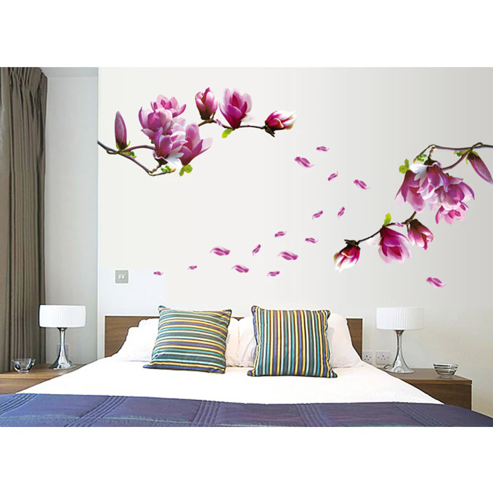 Beautiful Mangnolia Flowers Removable Wallpaper - Image 10
