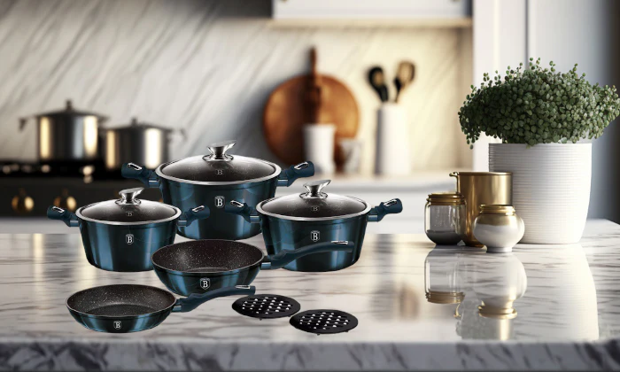 Berlinger Haus 10 Piece Cookware Set - Aquamarine Edition - Image 2