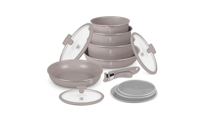 Berlinger Haus 12-Piece Titan Pro Non Stick Coating Oven Safe Cookware Set - Image 3