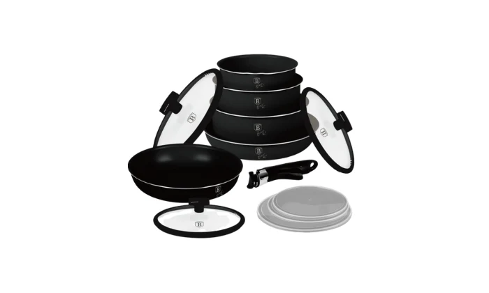 Berlinger Haus 12-Piece Titan Pro Non Stick Coating Oven Safe Cookware Set - Image 5