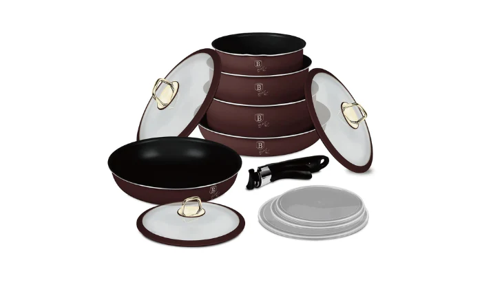Berlinger Haus 12-Piece Titan Pro Oven-Safe Non-Stick Cookware Set