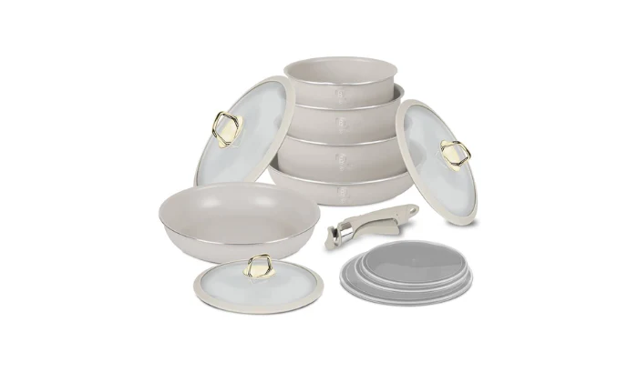 Berlinger Haus 12-Piece Titan Pro Oven-Safe Non-Stick Cookware Set - Image 2