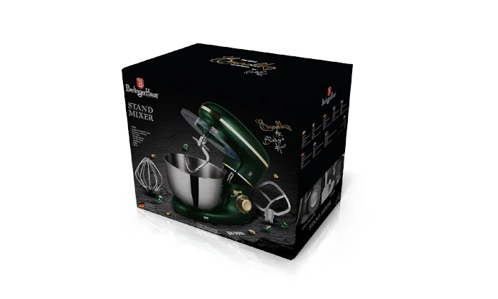 Berlinger Haus 1300W Kitchen Machine Stand Mixer - Emerald Green - Image 4