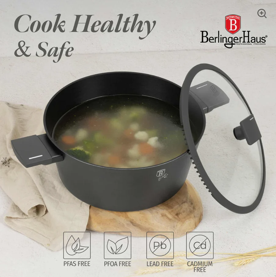 Berlinger Haus 15-piece Titan Pro Non-Stick Oven Safe Cookware Sets - Image 6