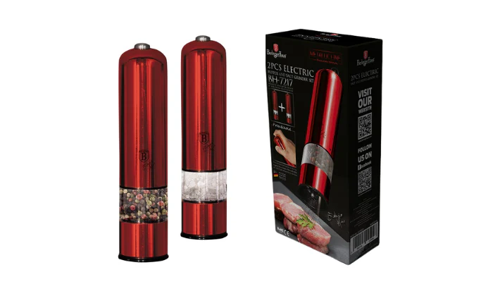 Berlinger Haus 2-Piece Electric Pepper and Salt Mill Set - Image 3