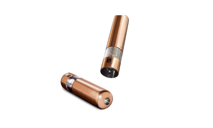 Berlinger Haus 2-Piece Electric Pepper & Salt Mill Set - Rose Gold Edition
