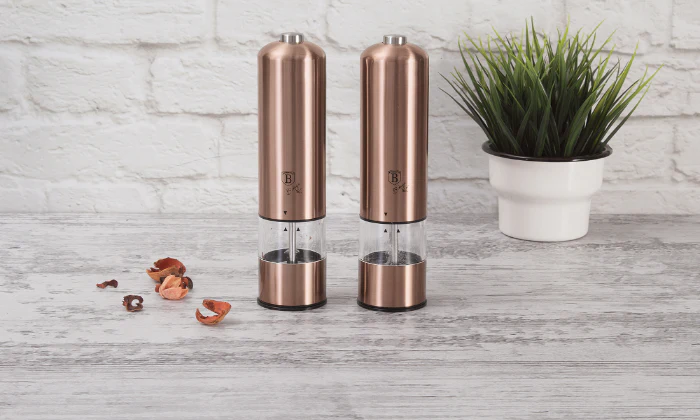 Berlinger Haus 2-Piece Electric Pepper & Salt Mill Set - Rose Gold Edition - Image 2