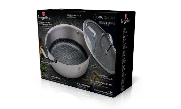 Berlinger Haus 20cm Stainless Steel Eterna Coating Casserole with Lid - Image 3