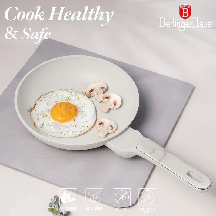 Berlinger Haus 20cm Titan Pro Non-Stick Coating Frypan - Sahara Marble - Image 2