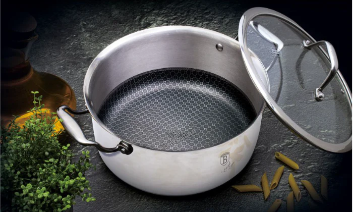 Berlinger Haus 24cm 18/10 S/S Casserole with Lid - Eternal Collection - Image 2