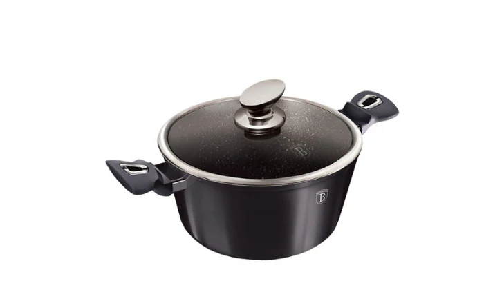 Berlinger Haus 24cm Marble Coating Casserole with Lid - Carbon Pro Edition - Image 3