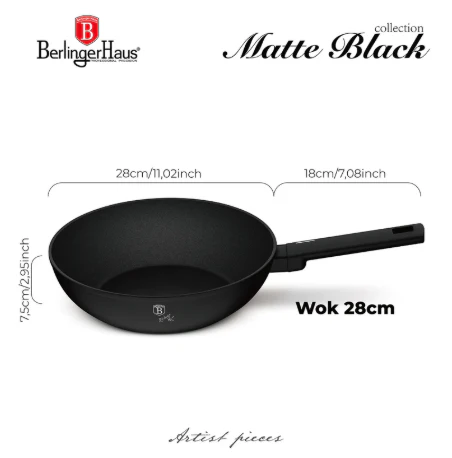 Berlinger Haus 28cm Titan Pro Non-Stick Coating Wok - Image 3