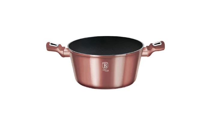Berlinger Haus 28cm Titanium Coating Casserole with Lid - i-Rose Edition - Image 2