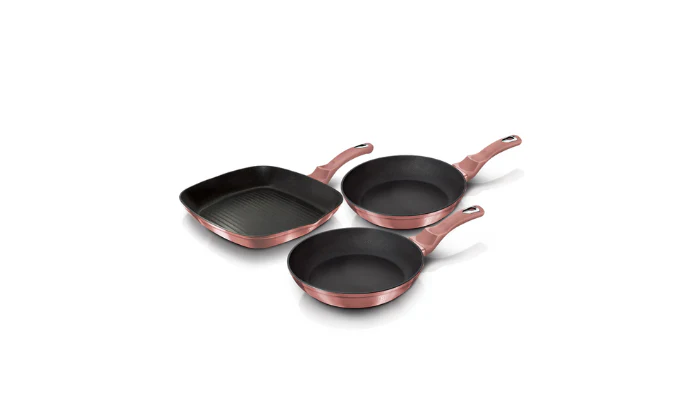 Berlinger Haus 3 pcs frypan set, I-Rose Edition