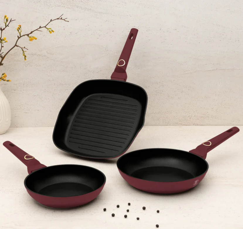 Berlinger Haus 3-Piece Marble Coating Fry & Grill Pan Set - Image 12