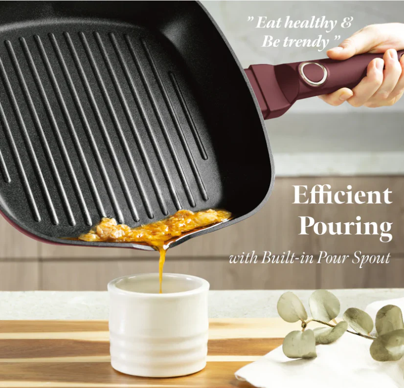 Berlinger Haus 3-Piece Marble Coating Fry & Grill Pan Set - Image 13