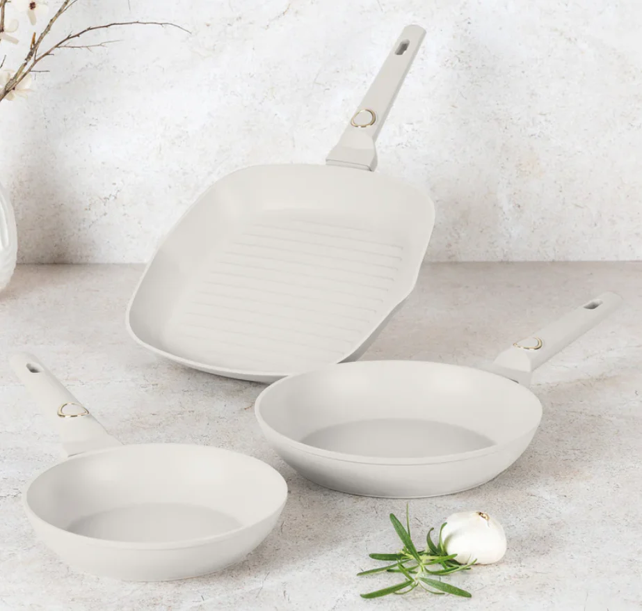 Berlinger Haus 3-Piece Marble Coating Fry & Grill Pan Set - Image 5