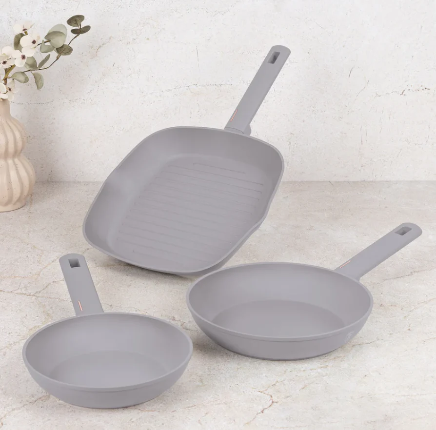 Berlinger Haus 3-Piece Marble Coating Fry & Grill Pan Set - Image 6