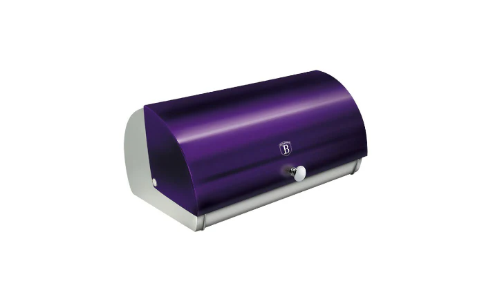 Berlinger Haus 38cm Premium Bread Box - Metallic Purple Edition