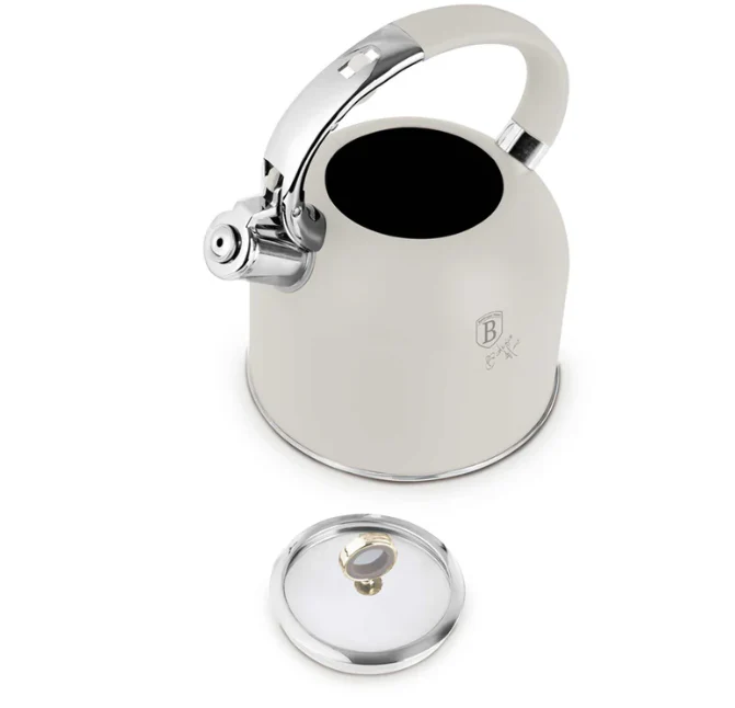 Berlinger Haus 3.0L Stainless Steel Whistling Kettle with Glass Lid - Image 10