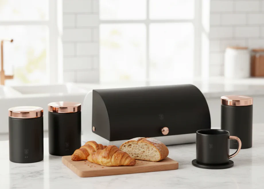 Berlinger Haus 3-Piece Canister Set with Bread Box