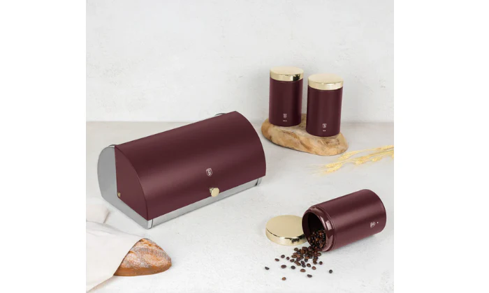Berlinger Haus 3-Piece Canister Set with Bread Box - Image 2