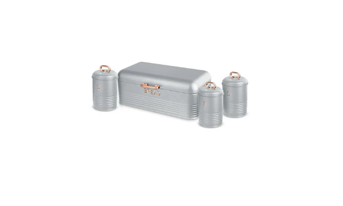 Berlinger Haus 3-Piece Canister set with Bread box - Moonlight