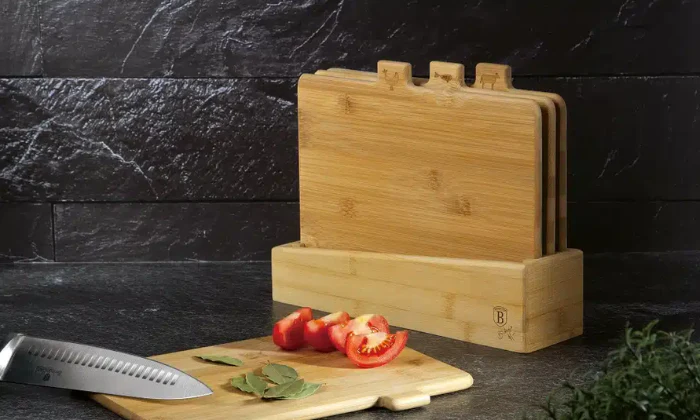 Berlinger Haus 5-Piece Bamboo Cutting Board Set - Wood - Image 2