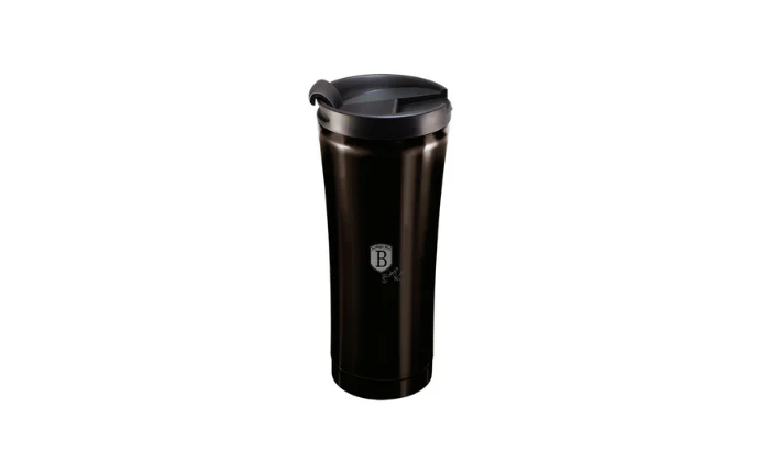 Berlinger Haus 500ml Thick Walled Travel Coffee Mug - Shine Black