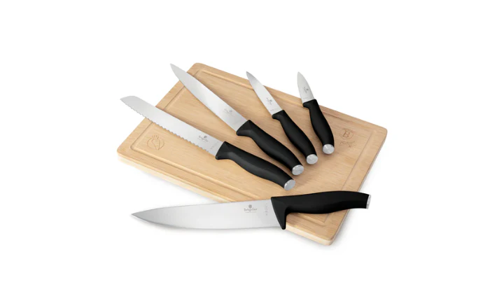 Berlinger Haus 6-Piece Knife Set with Bamboo Cutting Board - Image 3