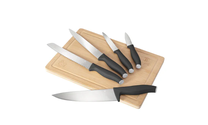 Berlinger Haus 6-Piece Knife Set with Bamboo Cutting Board - Image 5